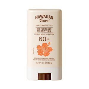 Hawaiian Tropic Weightless Hydration Sunscreen Stick SPF 60+ Travel Sunscreen